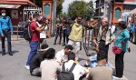 जेनजी आन्दोलनका घाइतेहरूको सिंहदरबार दक्षिण गेटमा धर्ना