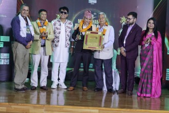 उदयराज शर्मा म्युजिक खबर सञ्चारकर्मी सम्मान–२०८२’ बाट सम्मानित