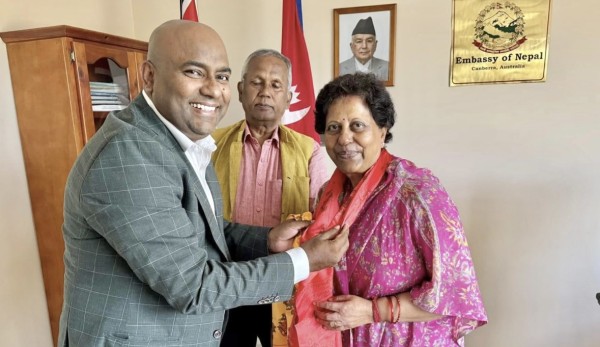नेपाल तराई एसोसिएसन अस्ट्रेलियाले गर्यो नव नियुक्त राजदूतलाई स्वागत